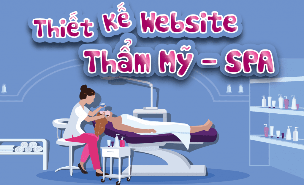 thiet ke website tham mỹ vien spa